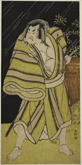 The Actor Sakata Hangoro II as the Sumo Wrestler Kujaku Saburo Narihira (?) in the Play