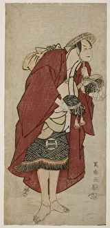 Hangoro Sakata Prints: The Actor Sakata Hangoro III as the Groom Abumizuri no Iwazo in Koriyama