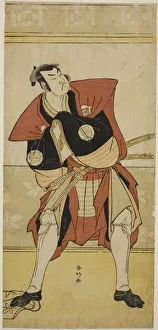 Shunko Katsukawa Prints: The Actor Sakata Hangoro III as Omi no Kotoda in the Play Haru no Nishiki Date-zome... c