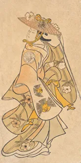 Okumura Prints: Actor Sanjo Kantaro (1697-1763) as a Woman, ca. 1730. ca. 1730