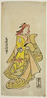 Torii School Prints: The Actor Sanjo Kantaro II as Oshichi in the play Nanakusa Fukki Soga