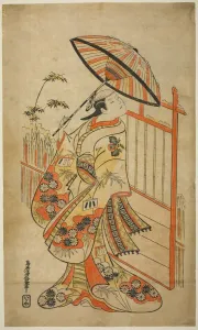 Tori Kiyomasu Ii Prints: The Actor Sanogawa Mangiku I as Sanada
