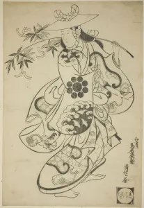 Kiyonobu Torii I Prints: The Actor Sawamura Kodenji I as Tsuyu no Mae in the play Kanto Koroku