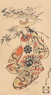 Cross Dressing Prints: Actor Sawamura Kodenji as a Woman at the Time of the Tanabata Festival, 1698