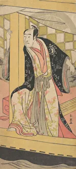Sojuro Iii Prints: The Actor Sawamura Sojuro 3rd as a Man Standing in a Pleasure-boat, ca. 1790