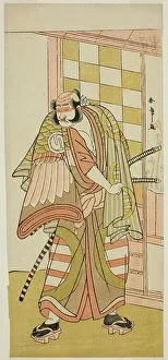 Katana Prints: The Actor Sawamura Sojuro III as Kobayashi no Asahina Saburo in the Play Kuruwagayoi