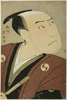 The actor Sawamura Sojuro III as Oboshi Yuranosuke in the play 'Edo no Hana Ako no Shiogam... 1796