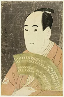 Surprised Collection: The actor Sawamura Sojuro III as Ogishi Kurando, 1794. Creator: Toshusai Sharaku