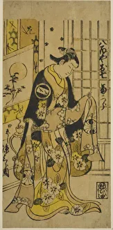 Sliding Door Prints: The Actor Segawa Kikujiro I as Oshichi in the play Shochikubai Kongen Soga