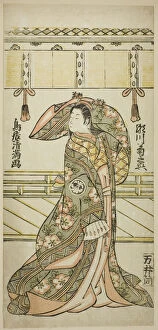 Looking Back Gallery: The Actor Segawa Kikunojo II as Matsukaze in the play 'Kisoeuta Sakae Komachi, 'performed... 1762