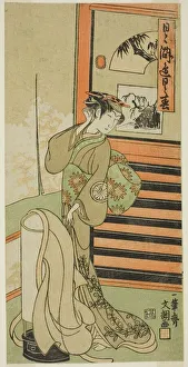 Ippitsusai Bunchō Prints: The Actor Segawa Kikunojo II in an Unidentified Role, c. 1771. Creator: Ippitsusai Buncho