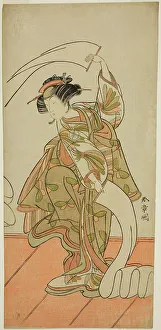 Kikunojo Segawa Prints: The Actor Segawa Kikunojo III as the Courtesan Kisegawa in a Nuno Sarashi Dance