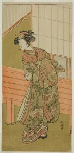 Shunko Katsukawa Prints: The Actor Segawa Kikunojo III as the Courtesan Takamura of Onoteruya (?) in the Play