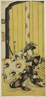 On Stage Gallery: The Actor Segawa Kikunojo III as Lady Tomoe (Tomoe Gozen) in the Play Onna Musha... c
