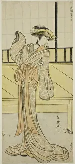 The Actor Segawa Kikunojo III as Okaru in the Play Kanadehon Chushingura, Performed