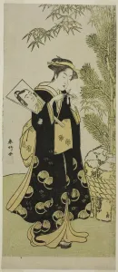 Shunko Katsukawa Prints: The Actor Segawa Kikunojo III as Otora in the Play Ume-goyomi Akebono Soga... c. 1780
