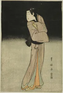 The actor Segawa Kikunojo III as the shop boy Chokichi, 1796. Creator: Shunsho