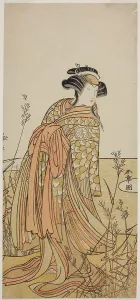 Kikunojo Segawa Prints: The Actor Segawa Kikunojo III as Spirit of a Mandarin Duck (Oshidori) Disguised as Taga