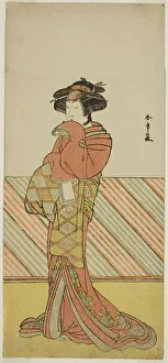 The Actor Segawa Kikunojo III in an Unidentified Role, Japan, c. 1778. Creator: Shunsho