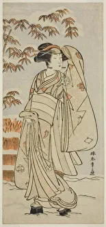 The Actor Segawa Kikunojo III in an Unidentified Role, Japan, c. 1775. Creator: Shunsho