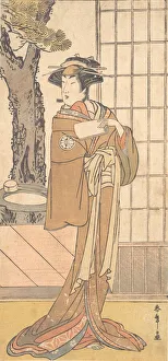 The Actor Segawa Kikunojo Third as an Oiran, ca. 1780. Creator: Shunsho