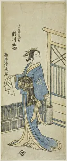 Kamejuro Prints: The Actor Segawa Senjo (Kikunojo III) as the wife of Amakawaya Gihei in the play Kanadeho