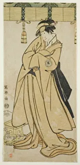 The actor Segawa Tomisaburo II as Prince Korehito in the guise of the maid Wakakusa... 1794. Creator: Toshusai Sharaku