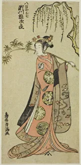 Maple Leaf Prints: The Actor Segawa Yujiro I as Oshichi in the play Edo no Haru Meisho Soga