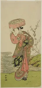 Platform Shoes Prints: The Actor Segawa Yujiro (or Segawa Kikunojo III) in an Unidentified Role