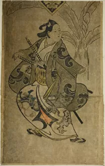Hand Coloured Woodblock Print Gallery: The Actor Shinomiya Heihachi, c. 1700. Creator: Torii Kiyonobu I