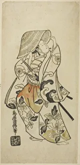 Tori Kiyomasu Ii Prints: The Actor Tamazawa Saijiro in an unidentified role, c. 1740. Creator: Torii Kiyomasu