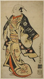 Torii Kiyomasu Prints: The Actor Uemura Kaemon (?), c. 1706. Creator: Torii Kiyomasu I