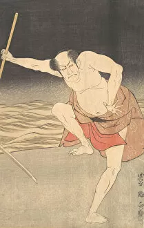 Images Dated 21st October 2020: An Actor Beside Water. Creator: Utagawa Toyokuni I
