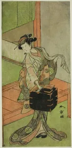 Oyama Prints: The Actor Yamashita Kinsaku II as Miyagino Disguised as a Hairdresser in the Play