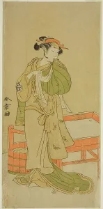 Oyama Prints: The Actor Yamashita Kinsaku II as Moshio in the Play Izu-goyomi Shibai no Ganjitsu