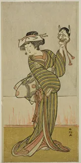 The Actor Yamashita Kinsaku II in an Unidentified Role, c. 1776. Creator: Katsukawa Shunko