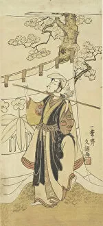 Buncho Gallery: The Actor Yamashita Kyonosuke in the Role of Tamarimaru, ca. 1769. Creator: Ippitsusai Buncho