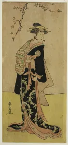 Shunsen Katsukawa Prints: The Actor Yamashita Mangiku I as Lady Yuya (Yuya Gozen) (?) in the Play Heike Hyobanki