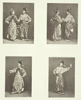 John Thomson Collection: Actors, Ancient Marriage Costume; Actors, Ancient Marriage Costume; Ancient Costumes, c