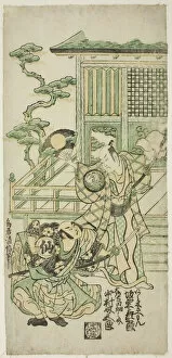 Veranda Gallery: The Actors Bando Hikosaburo I as Araki Shozaemon and Nakamura Sukegoro I as Daidoji Tahata... 1746