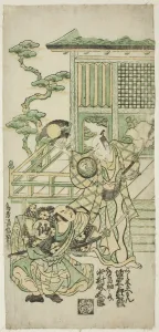 Kiyonobu Torii Prints: The Actors Bando Hikosaburo I as Araki Shozaemon and Nakamura Sukegoro I as Daidoji Tahata