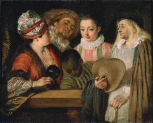 Actors of the Comedie Francaise, 1711-1712. Artist: Jean-Antoine Watteau