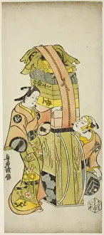The Actors Ichikawa Danjuro II as Kamada Matahachi and Ichikawa Monnosuke I as Hisamatsu i... 1720. Creator: Torii Kiyonobu I