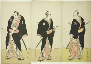 Ichikawa Hakuen I Prints: The Actors Ichikawa Danjuro V as Gokuin Sen'emon (right)