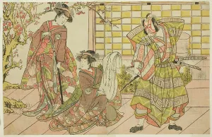 Double Page Prints: The Actors Ichikawa Danjuro V as Miura Kunitae (right)