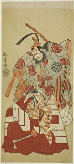 Shibaraku Prints: The Actors Ichikawa Danjuro V as Watanabe Kiou Takiguchi (bottom)