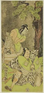 Lime Green Prints: The Actors Ichikawa Danzo III as I no Hayata Tadazumi (right)