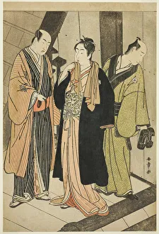 Ichikawa Monnosuke Prints: The Actors Ichikawa Monnosuke II (left)