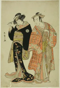 Eloping Prints: The Actors Matsumoto Koshiro IV and Segawa Kikunojo III as the Lovers Choemon (right)