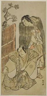 Beggar Prints: The Actors Nakamura Nakazo I as Kagekiyo Dressed as a Beggar (right), and Otani Hiroji, c